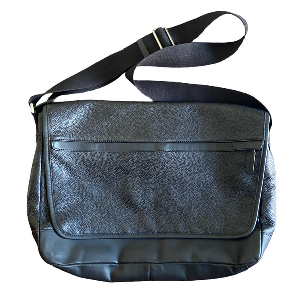 Coach Black Leather Professional Camden Messenger Bag